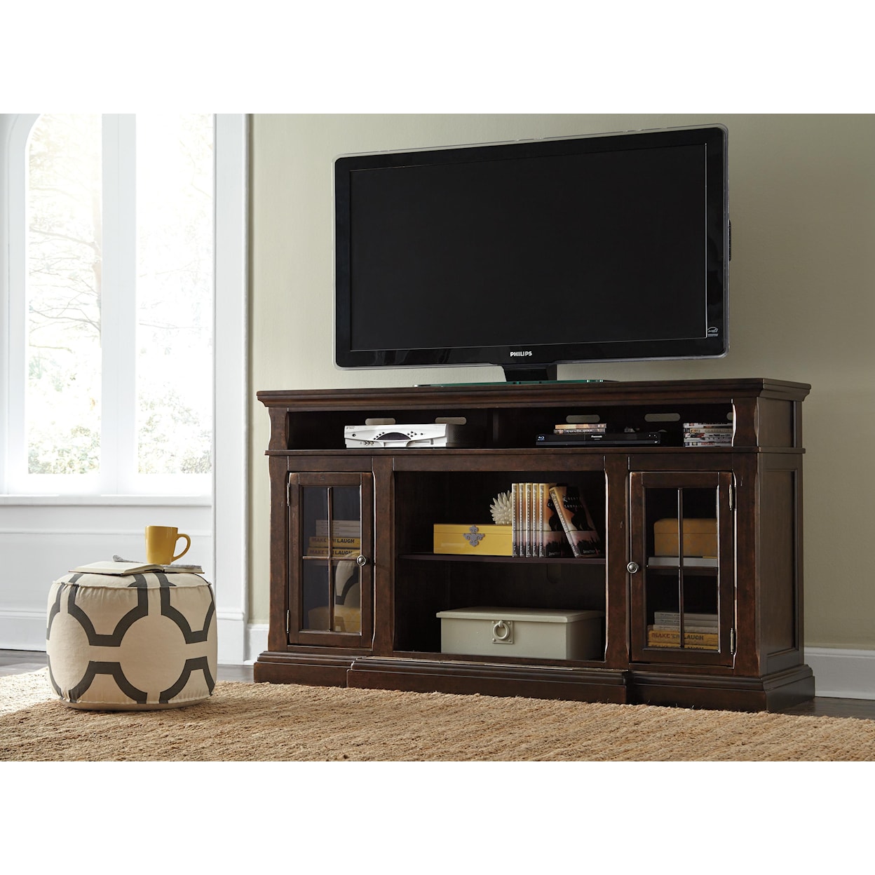 Signature Design by Ashley Roddinton Extra Large TV Stand