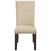 Upholstered Dining Side Chairs with Solid Wood Frame