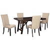 Ashley Furniture Signature Design Rokane Dining Table Set for Four