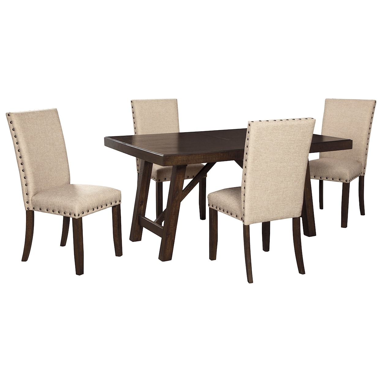 Ashley Furniture Signature Design Rokane Dining Table Set for Four