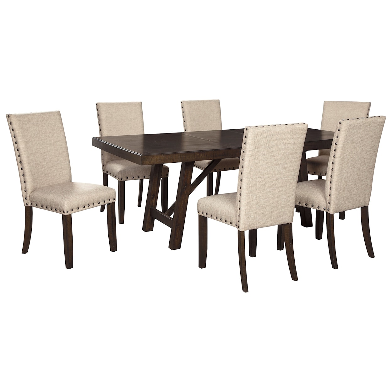 Ashley Furniture Signature Design Rokane Dining Table Set for Six