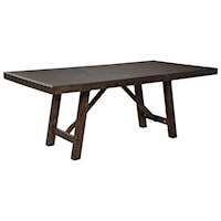 Rectangular Dining Table with Extension Leaf