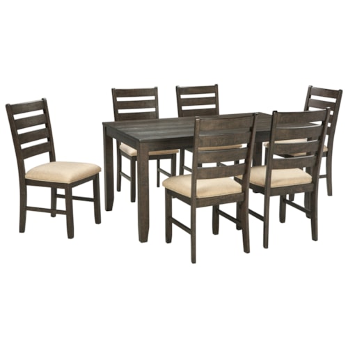 Contemporary 7-Piece Dining Room Table Set