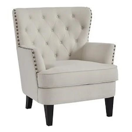 Beige Accent Chair