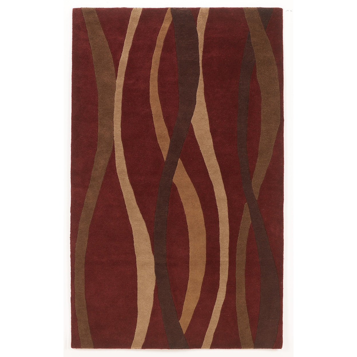 Signature Design by Ashley Contemporary Area Rugs Soundwave - Red Rug