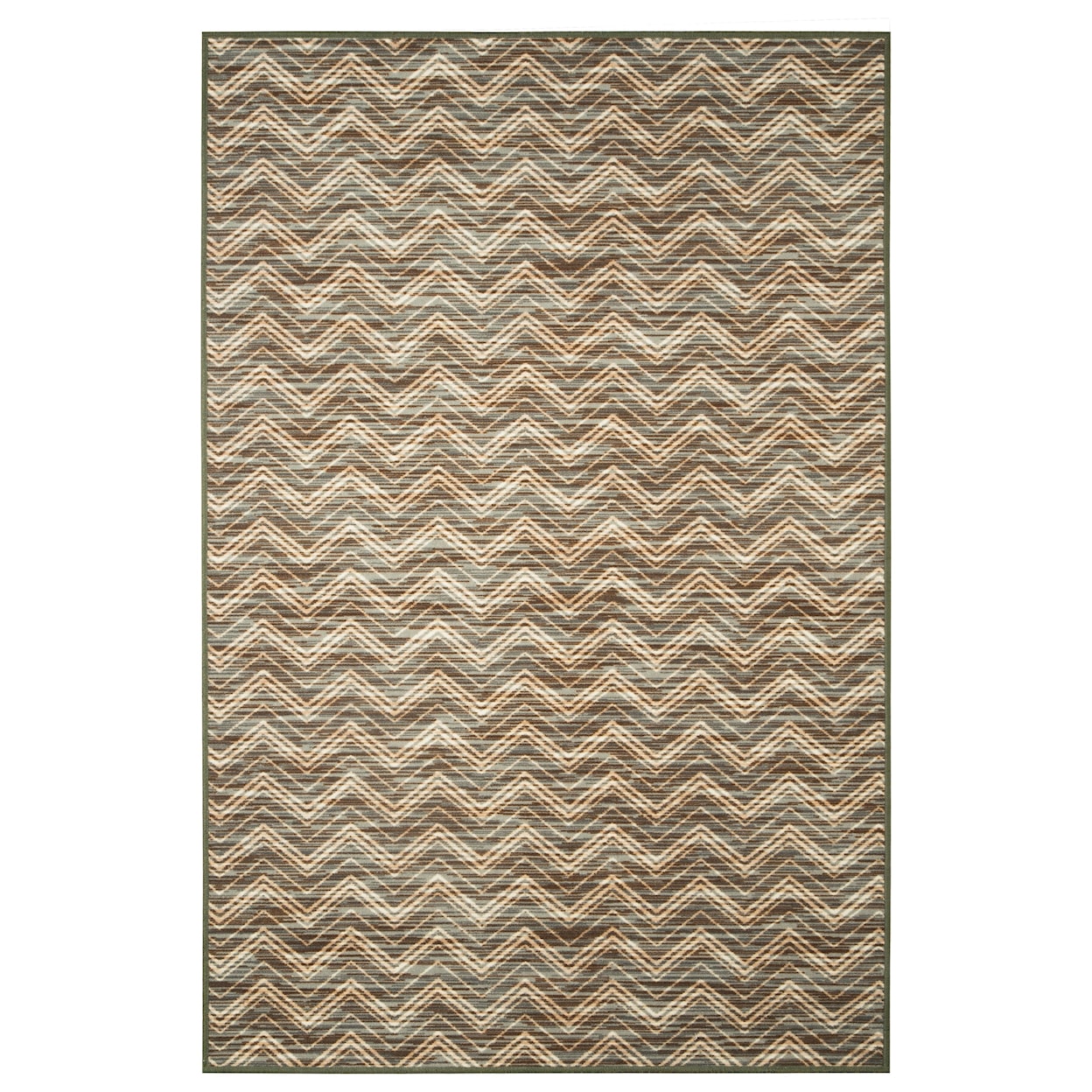 Ashley Furniture Signature Design Contemporary Area Rugs Abdiel Blue/Beige Medium Rug