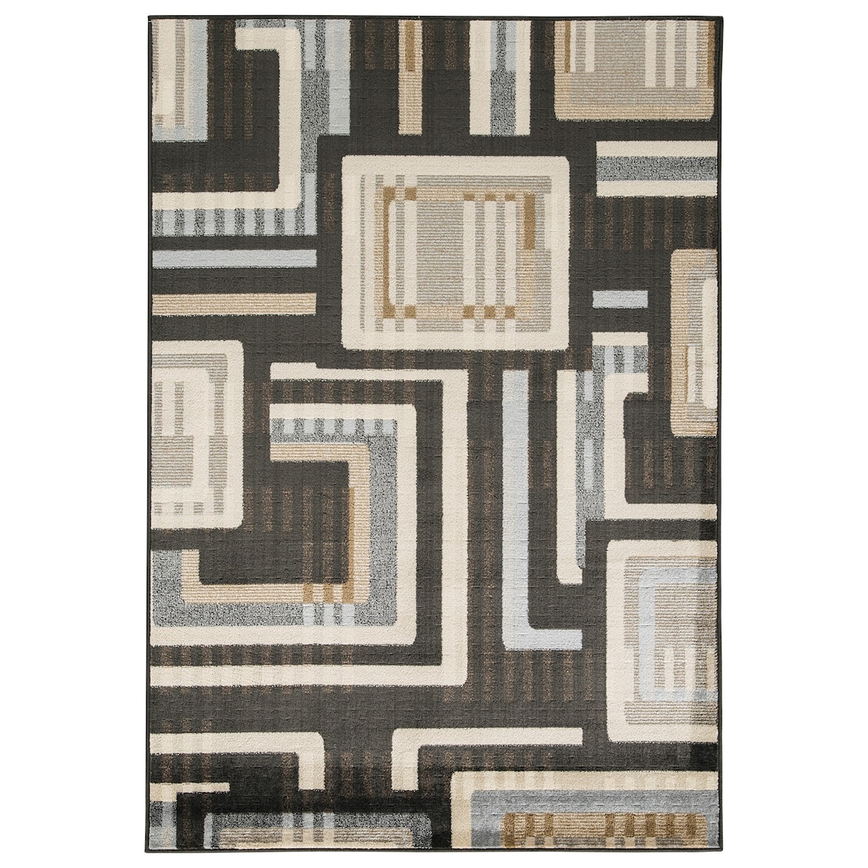 Ashley Signature Design Contemporary Area Rugs Juhani Multi Medium Rug