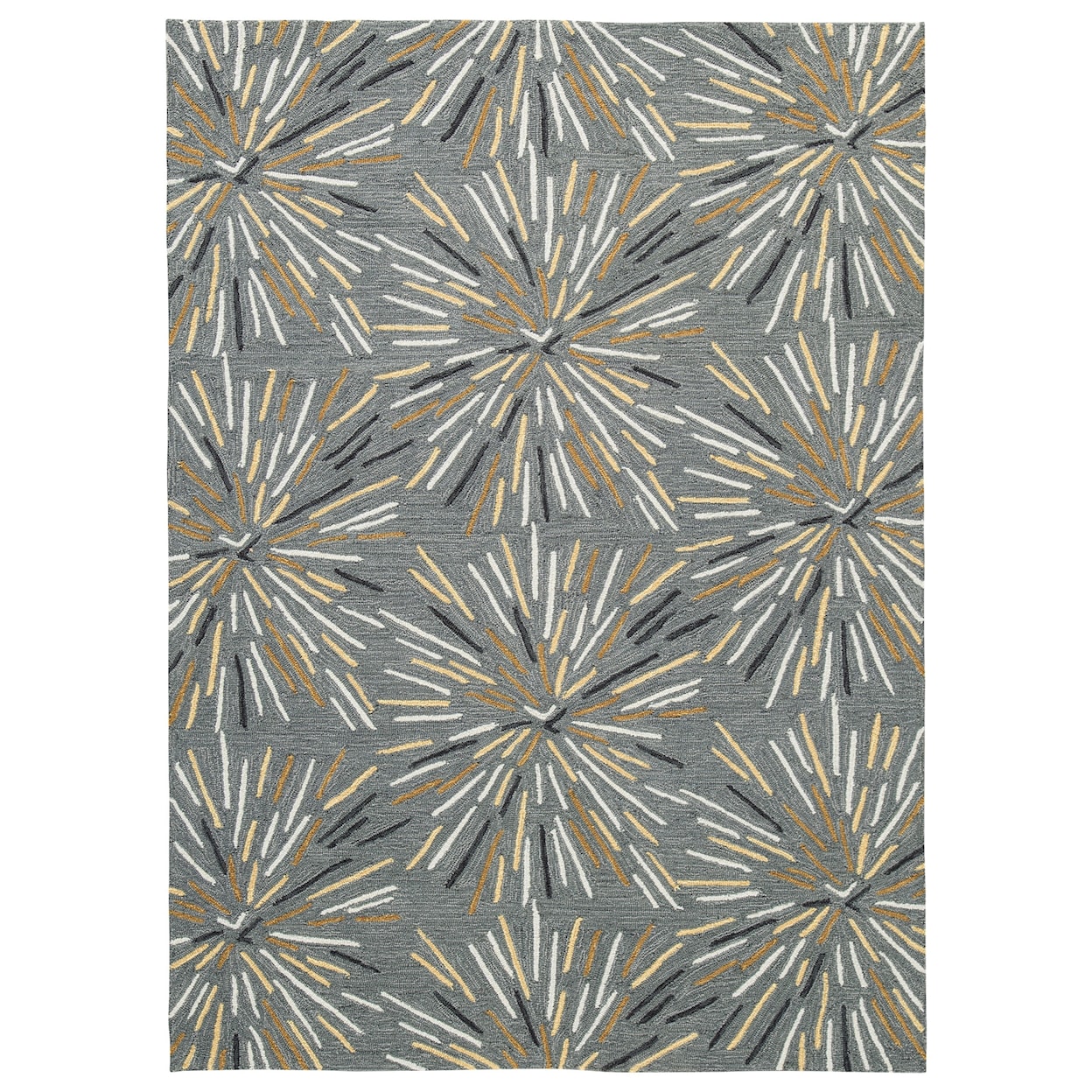 Signature Design by Ashley Contemporary Area Rugs Calendre Gray Medium Rug