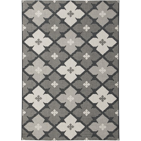 Asho Black/Cream Medium Rug