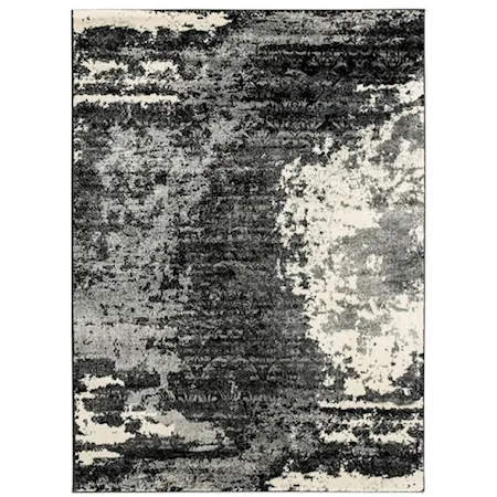 Roskos Black/Gray Large Rug