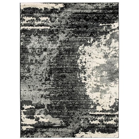 Roskos Black/Gray Large Rug