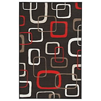 Johan Black/Red Medium Rug