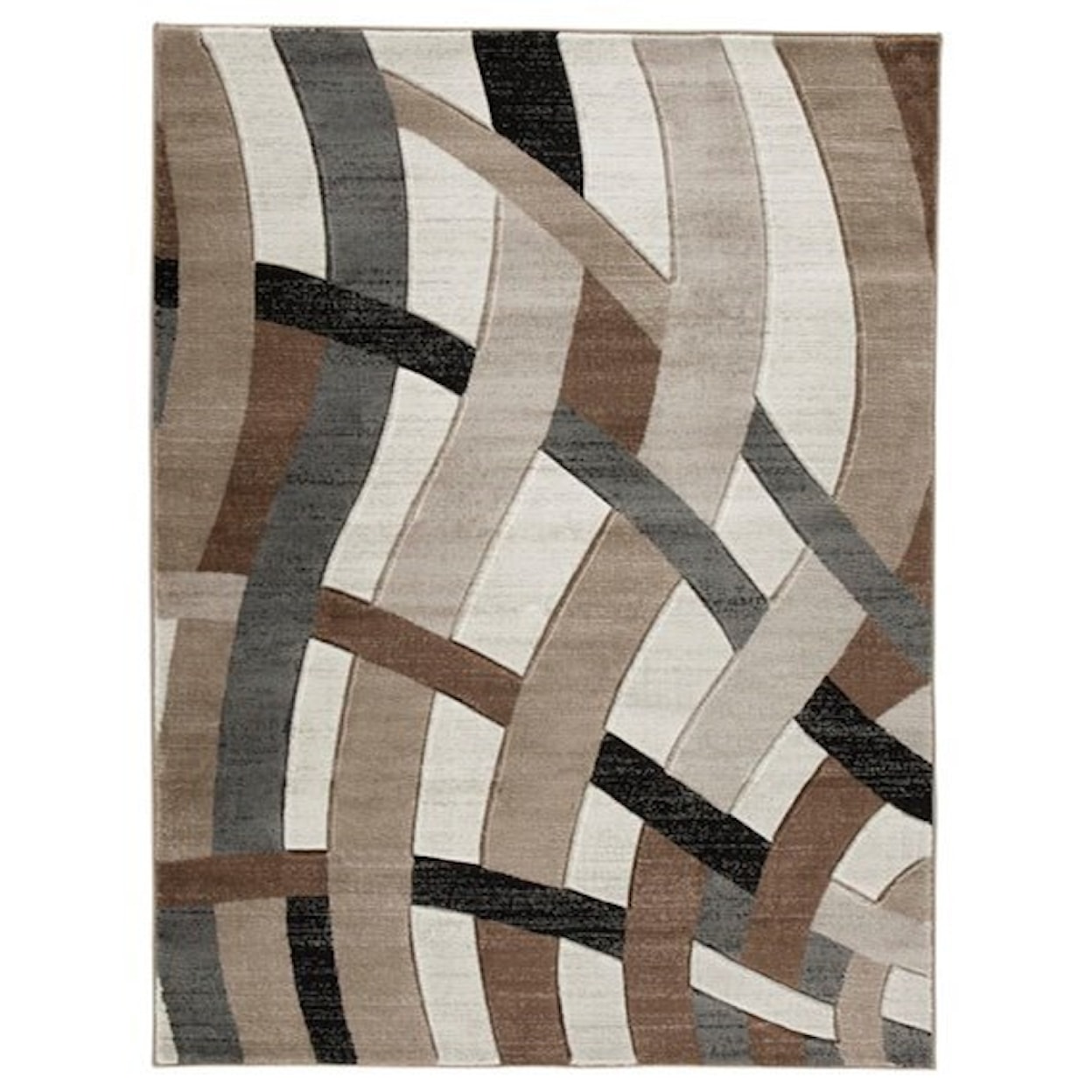 Signature Design by Ashley Contemporary Area Rugs Jacinth Brown Large Rug