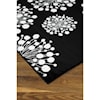 Ashley Furniture Signature Design Contemporary Area Rugs Jaliyah Black/White Medium Rug