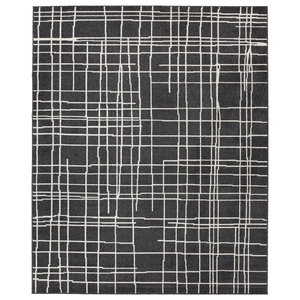 Ashley Furniture Signature Design Contemporary Area Rugs Jai Black/White Large Rug