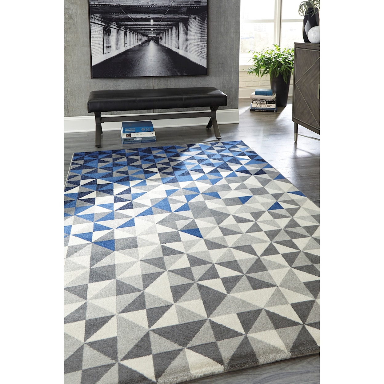 Ashley Furniture Signature Design Contemporary Area Rugs Juancho Multi Medium Rug