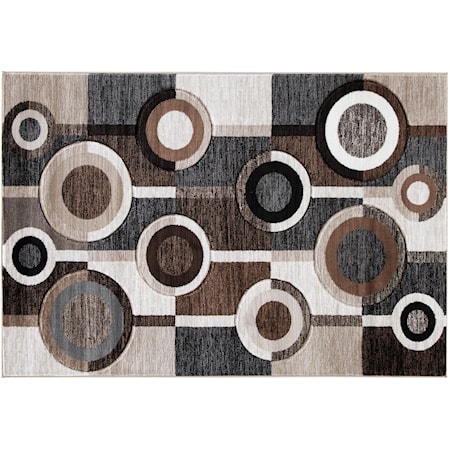 Guintte Black/Brown/Cream Medium Rug