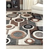 Ashley Furniture Signature Design Contemporary Area Rugs Guintte Black/Brown/Cream Medium Rug