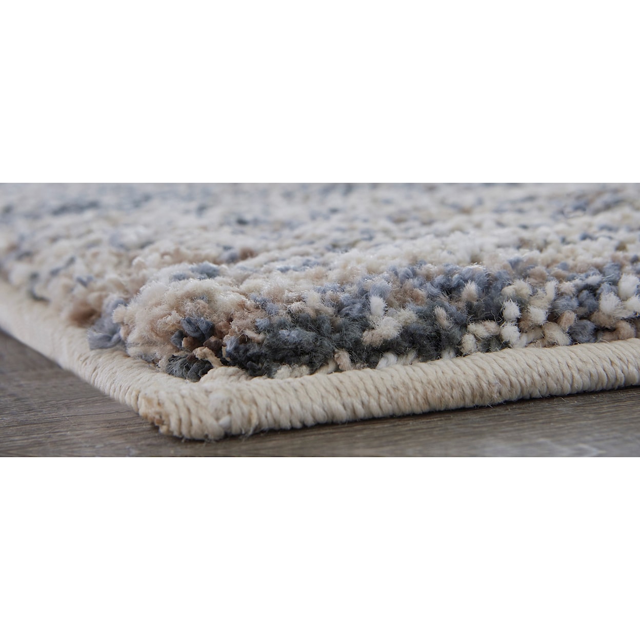 Signature Contemporary Area Rugs Marnin Tan/Blue/Cream Medium Rug