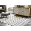 Signature Design Contemporary Area Rugs Karalee Ivory/Brown Medium Rug