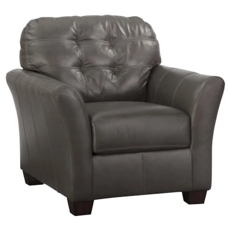 Contemporary Leather Match Chair