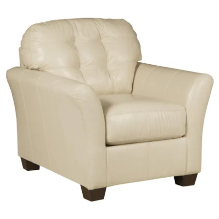 Contemporary Leather Match Chair