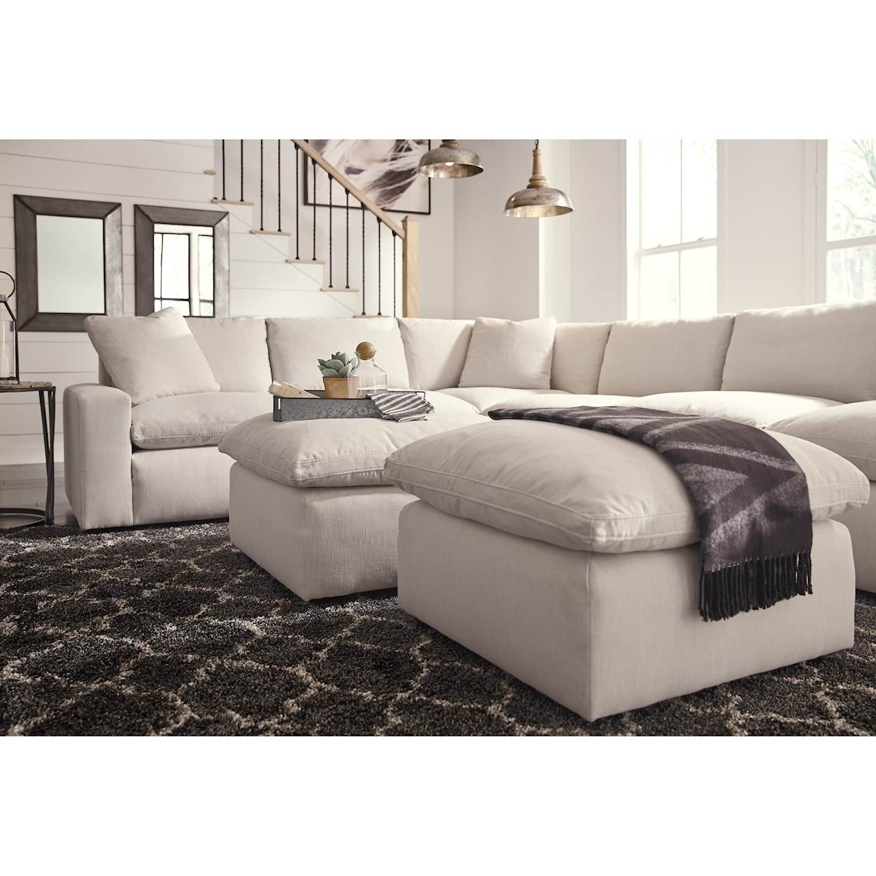 Signature Design by Ashley Savesto Oversized Accent Ottoman