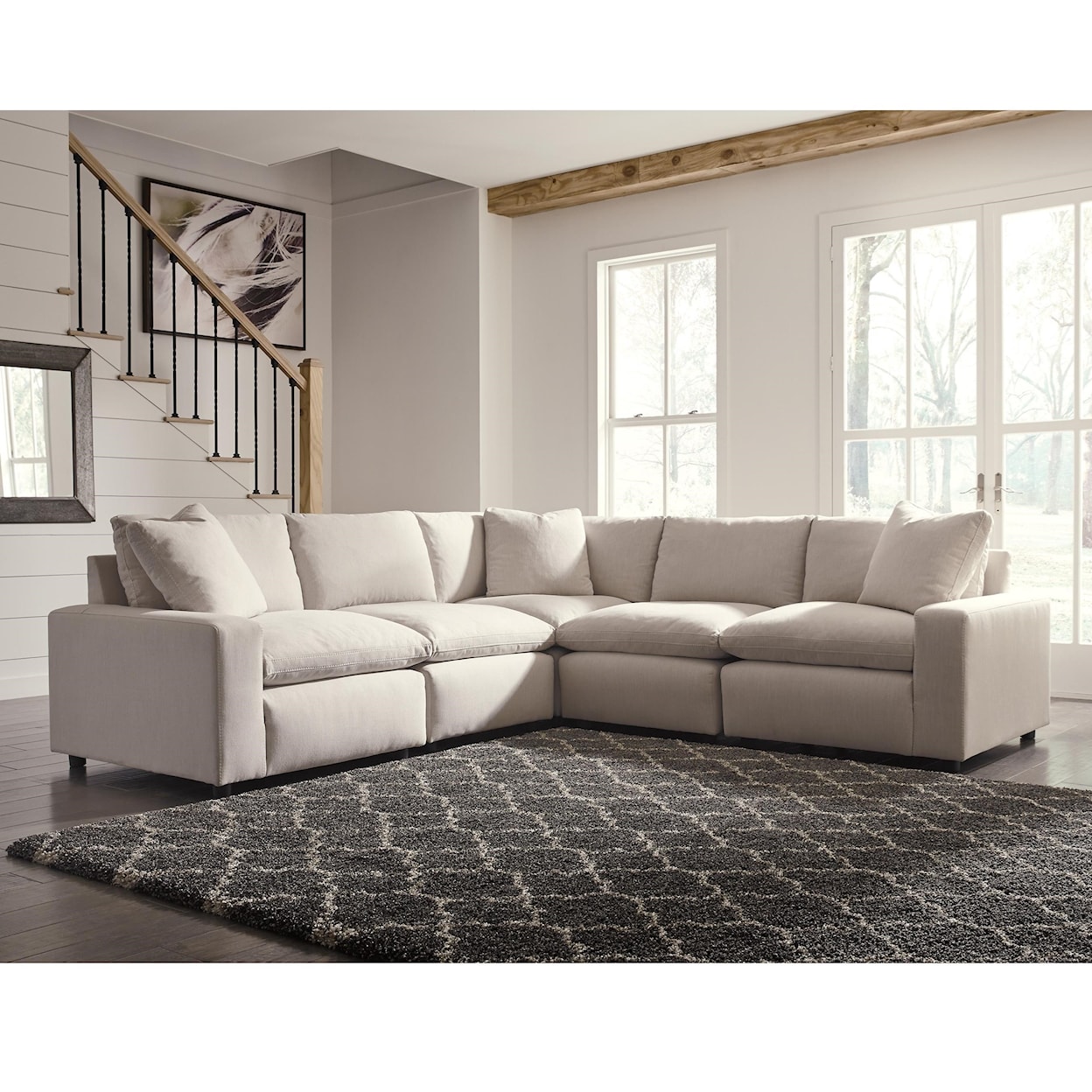 Signature Design by Ashley Savesto 5-Piece Sectional