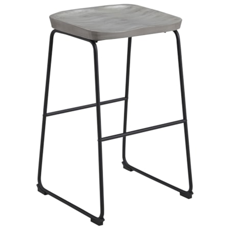 Tall Barstool with Sled Legs