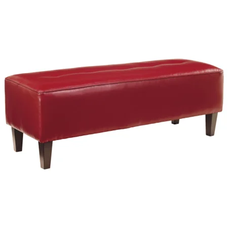 Rectangular Oversized Accent Ottoman with Tufted Top