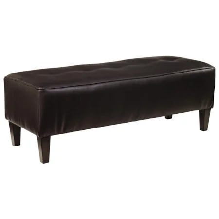 Rectangular Oversized Accent Ottoman with Tufted Top