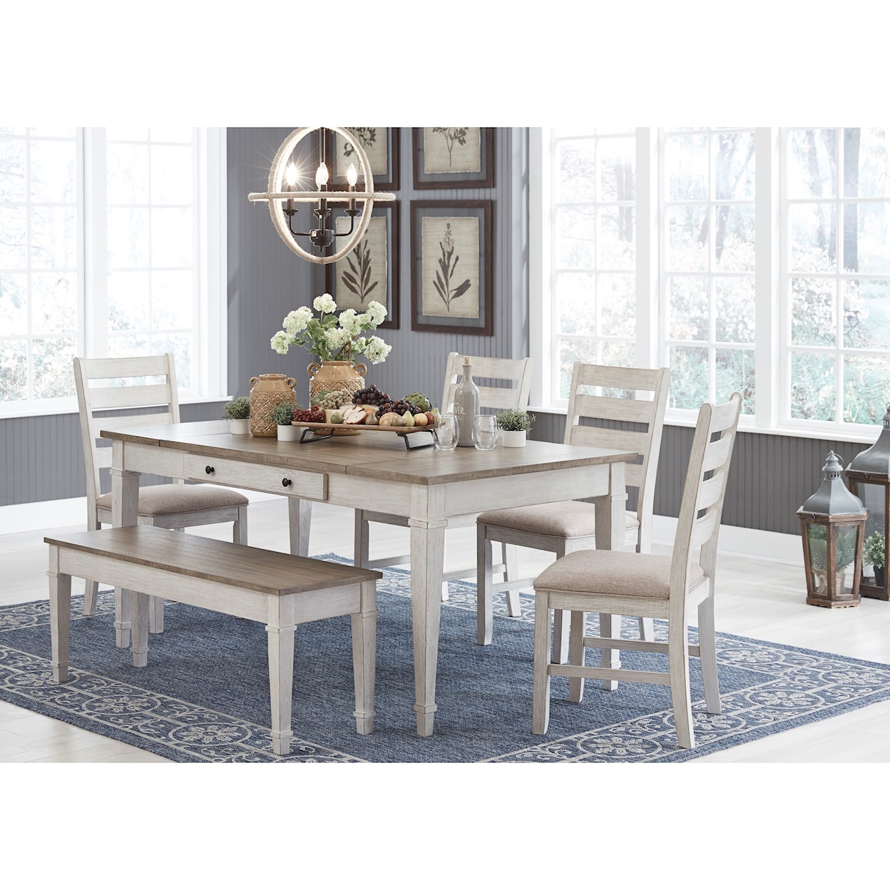 Signature Design by Ashley Skempton 6pc Dining Room Group