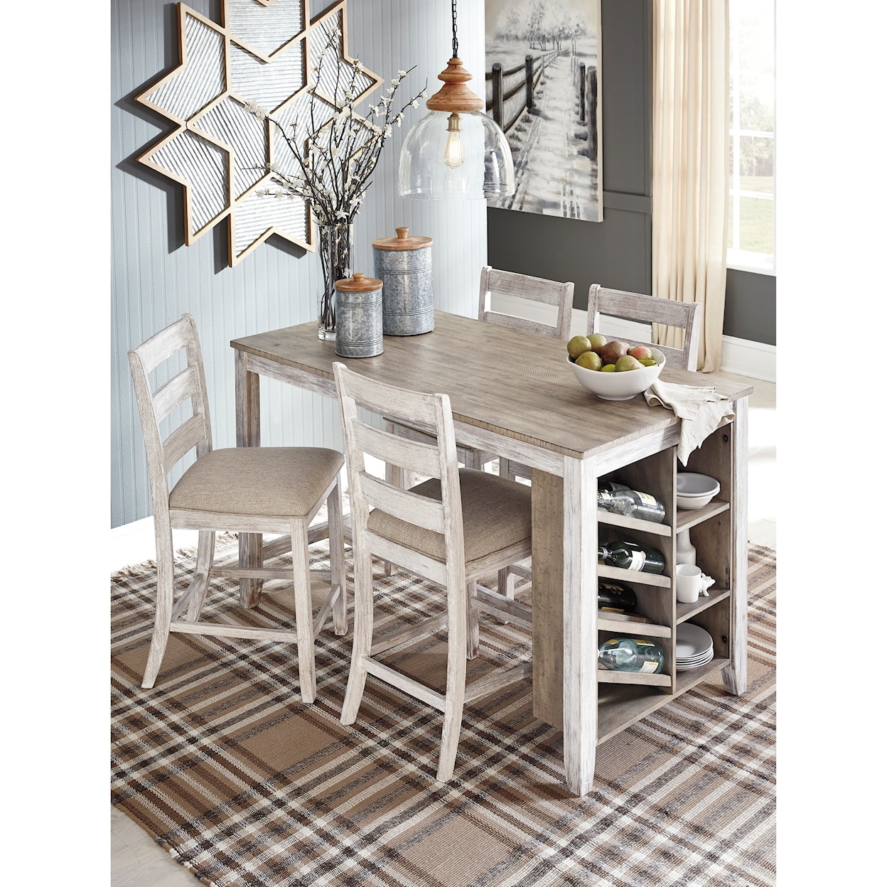 Signature Design by Ashley Skempton 5-Piece Counter Height Set