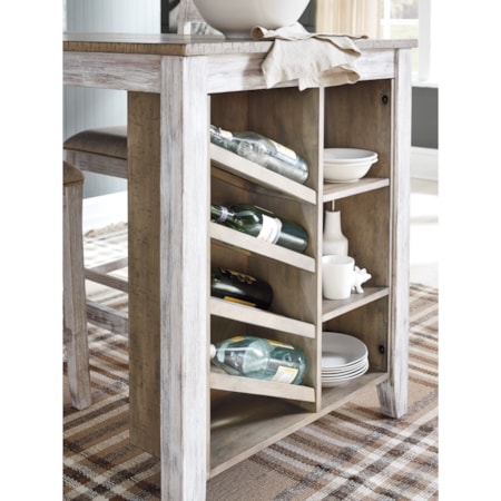 5-Piece Rectangular Counter Table Set