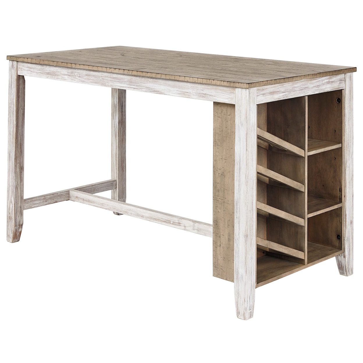Ashley Furniture Signature Design Skempton Rectangular Counter Table w/ Storage