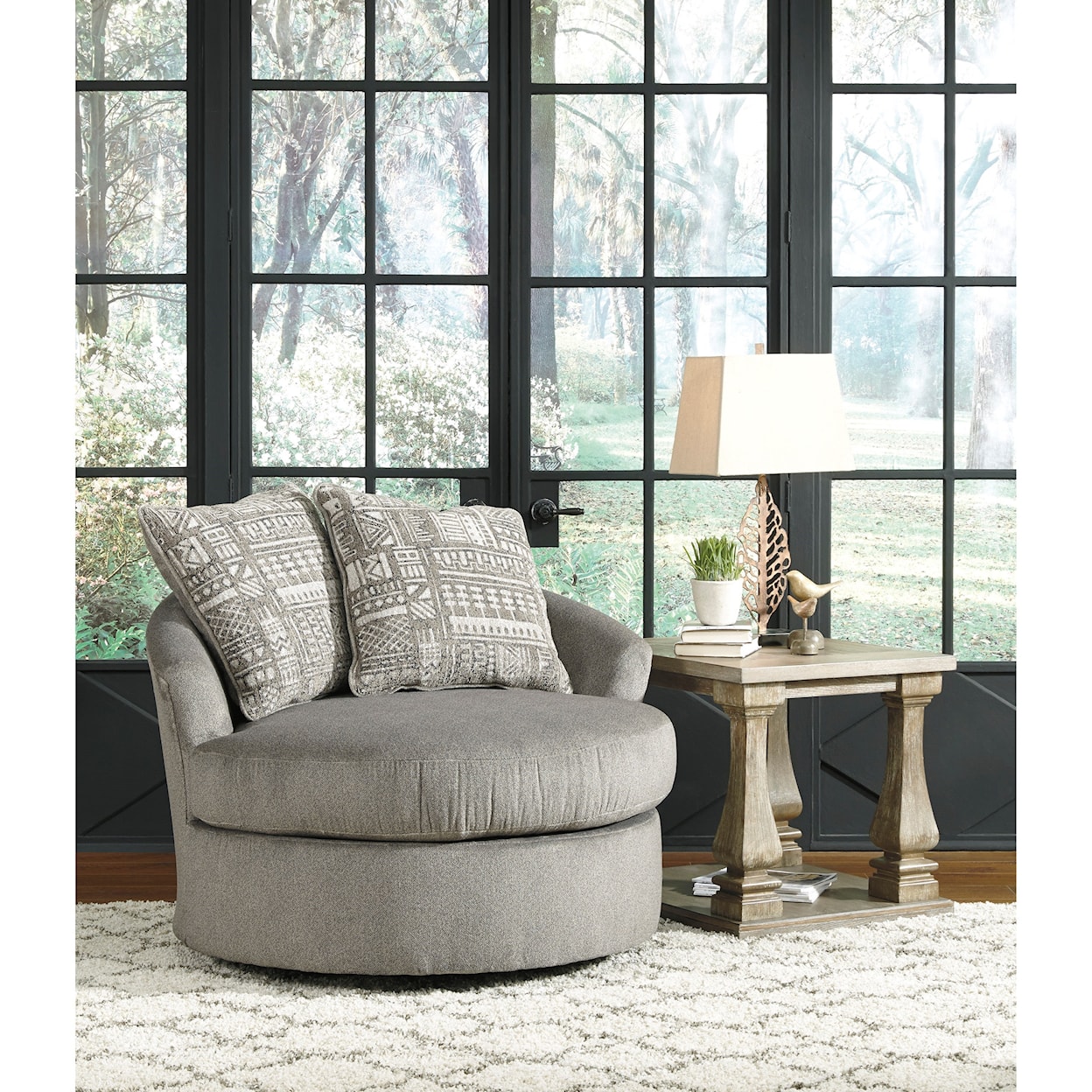 Signature Design by Ashley Soletren Swivel Accent Chair