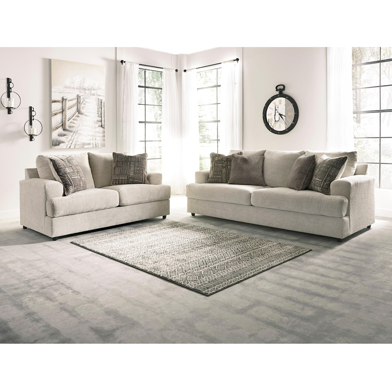 Ashley Furniture Signature Design Soletren Stationary Living Room Group