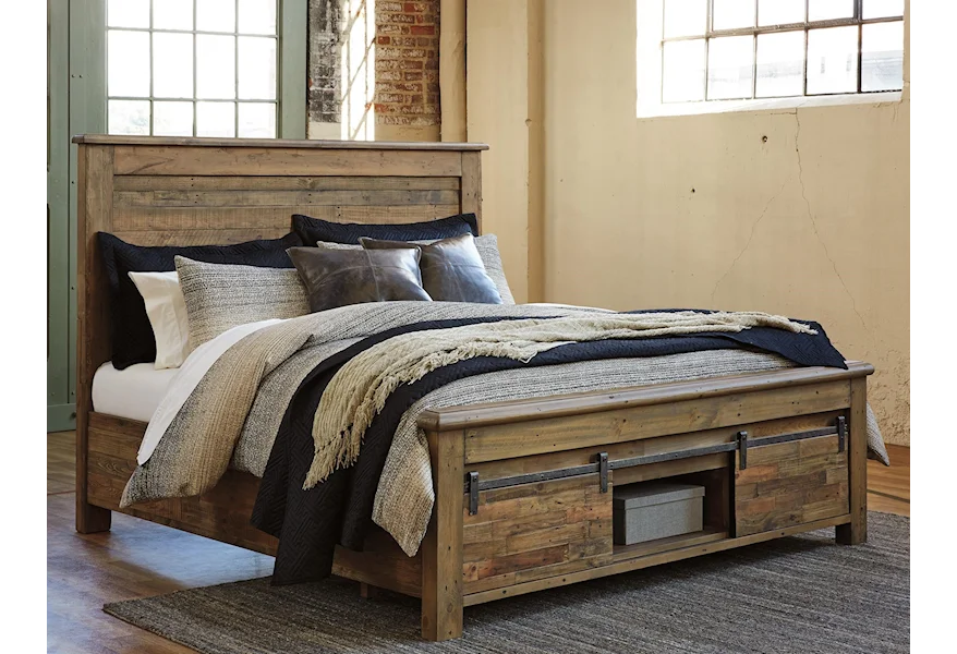 Sommerford California King Panel Storage Bed by Signature Design by Ashley at Furniture Fair - North Carolina