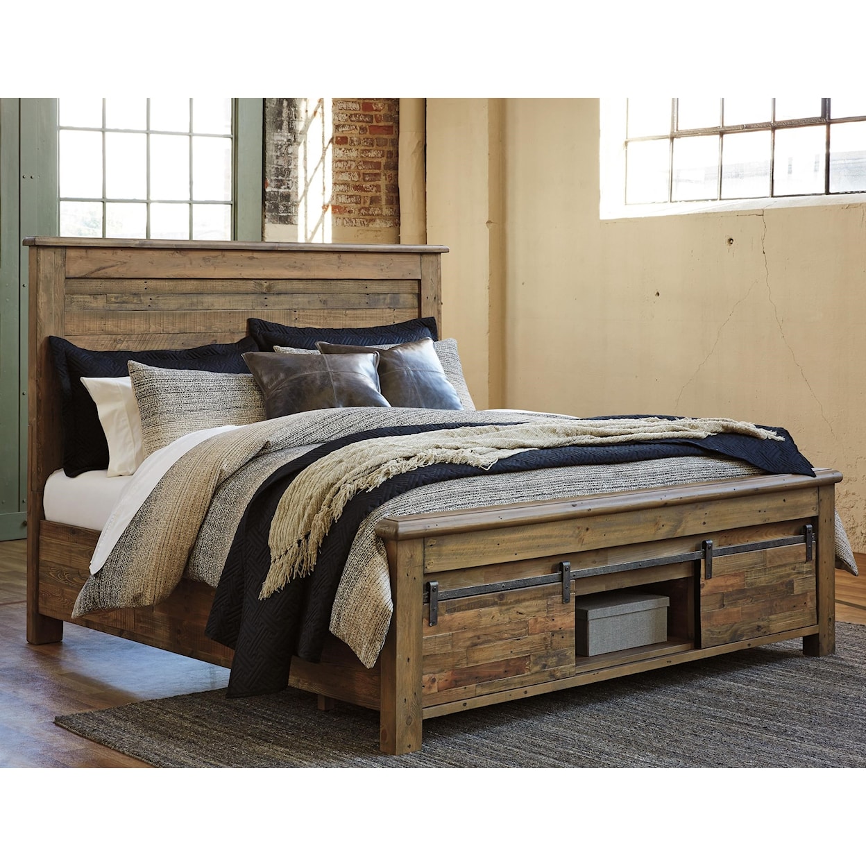 Signature Design by Ashley Sommerford King Panel Storage Bed