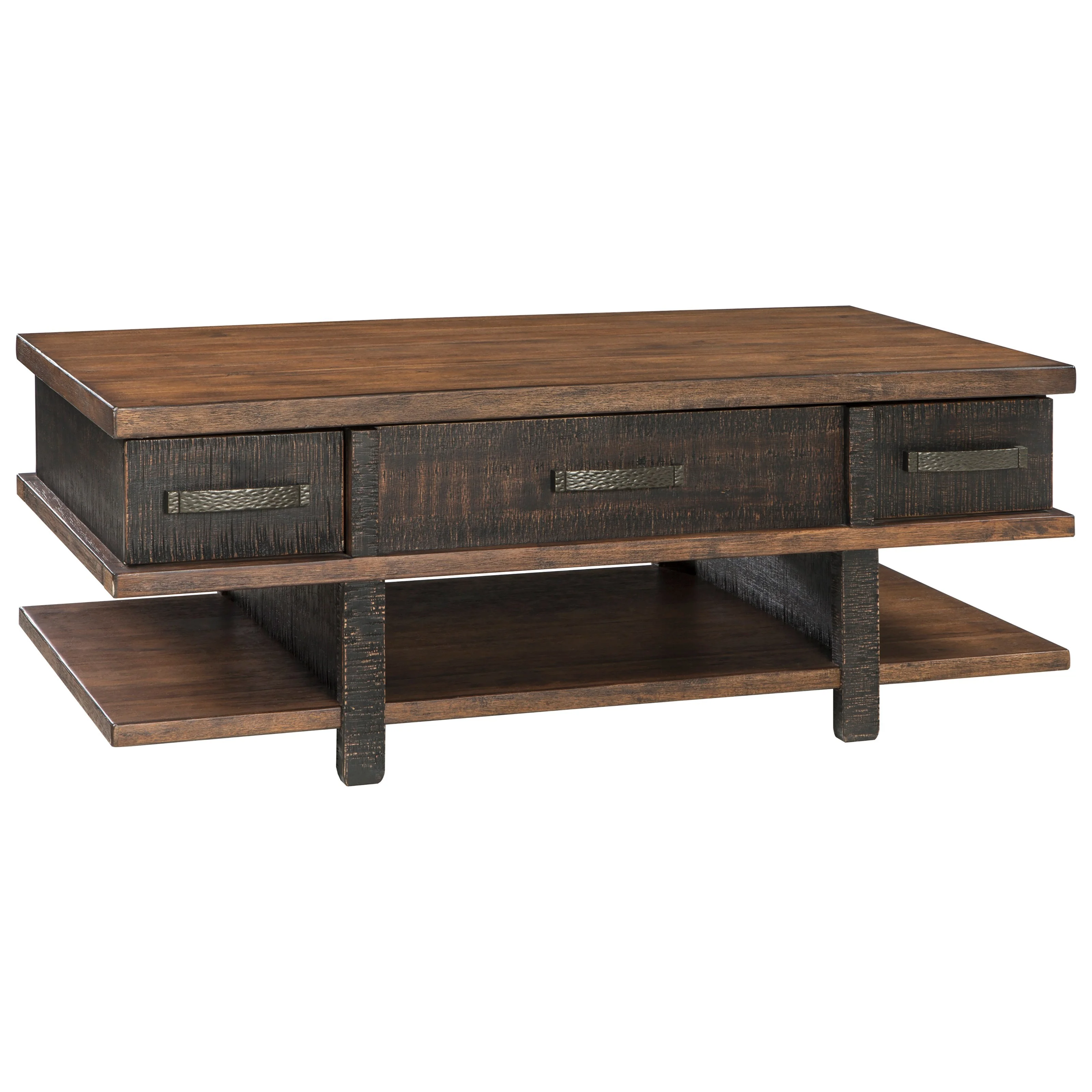 Signature Design by Ashley Stanah T8929 Lift Top Cocktail Table with 2