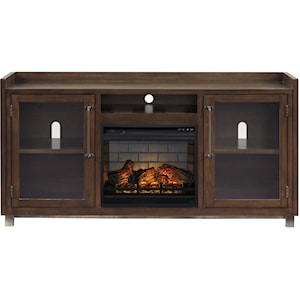 Signature Design by Ashley Starmore XL TV Stand w/ Fireplace