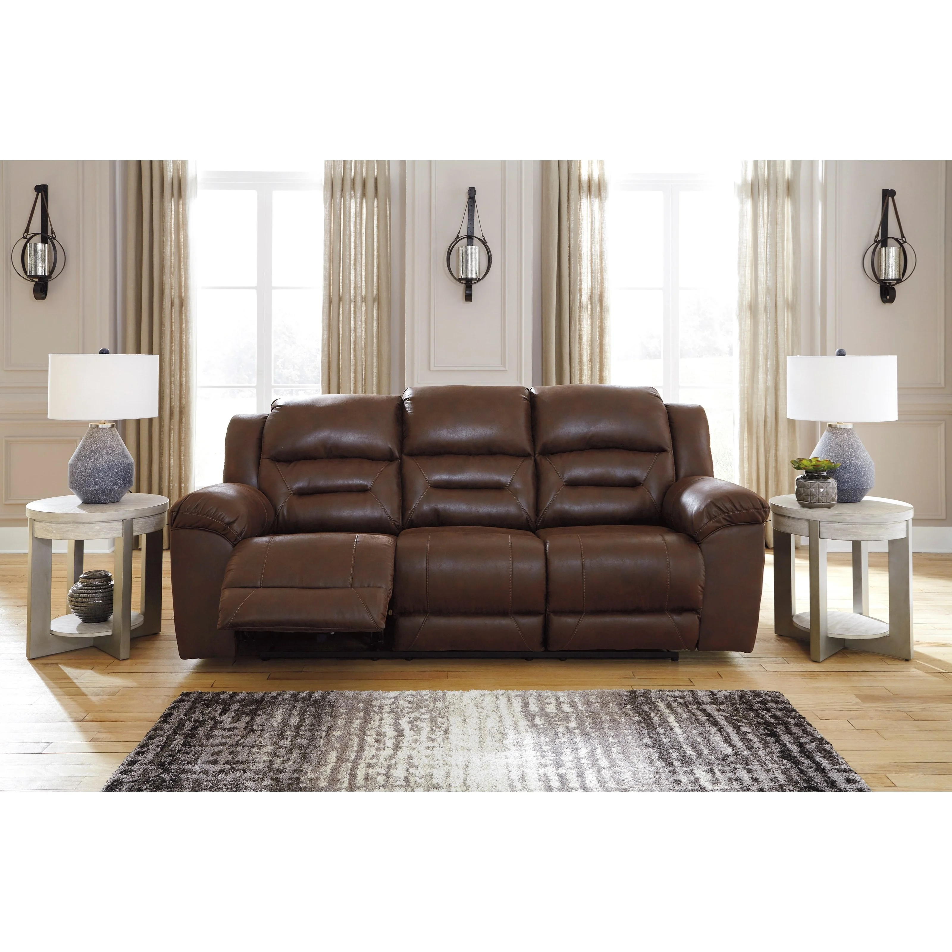 Signature Design by Ashley Canapé inclinable motorisé Stoneland en aspect cuir 3990587C