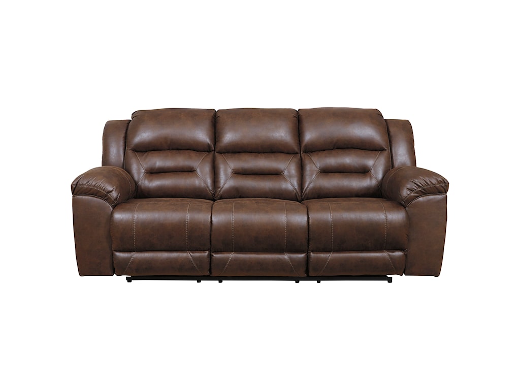 oaks leather sofa by loon peak