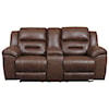 Michael Alan Select Stoneland Double Reclining Loveseat w/ Console