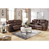 Ashley Furniture Signature Design Stoneland Double Recl Power Loveseat w/ Console