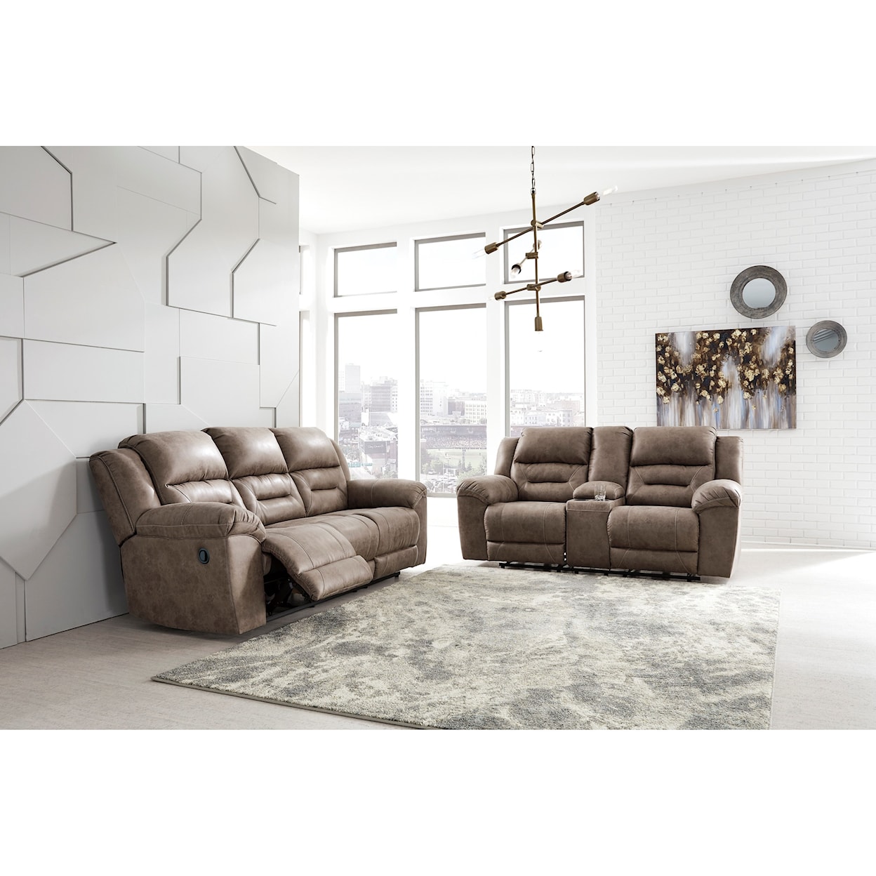 Ashley Furniture Signature Design Stoneland Reclining Living Room Group