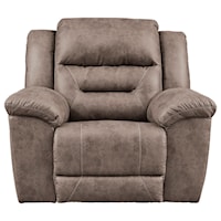 Faux Leather Rocker Recliner