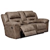 Michael Alan Select Stoneland Double Reclining Loveseat w/ Console