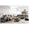 Signature Design by Ashley Furniture Stoneland Double Reclining Loveseat w/ Console