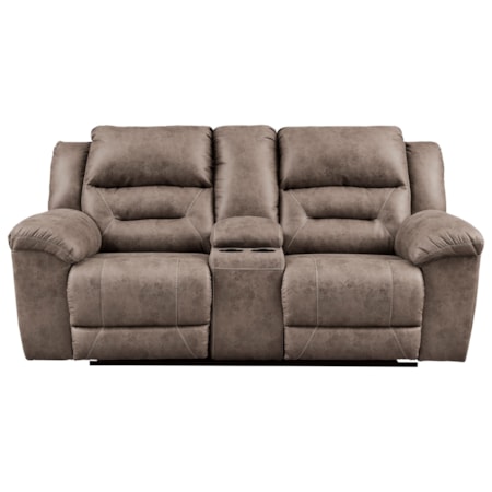 Double Recl Power Loveseat w/ Console